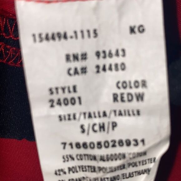 Workwear Red Cargo Scrub Pants - Picture 5 of 6